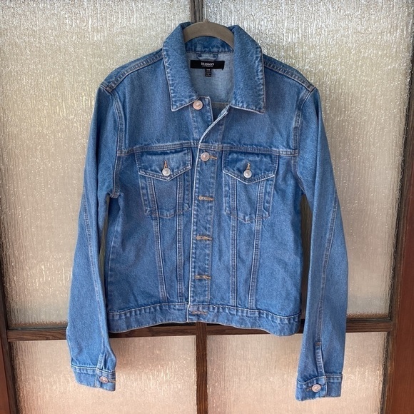 HUDSON The Classic Fitted Trucker Denim Jacket S/M NWOT - Picture 5 of 8